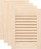 vidaXL - Portes d'armoires - avec - lattes - 4 - pcs - 39,5x29,5 - cm - massif - bois de pin