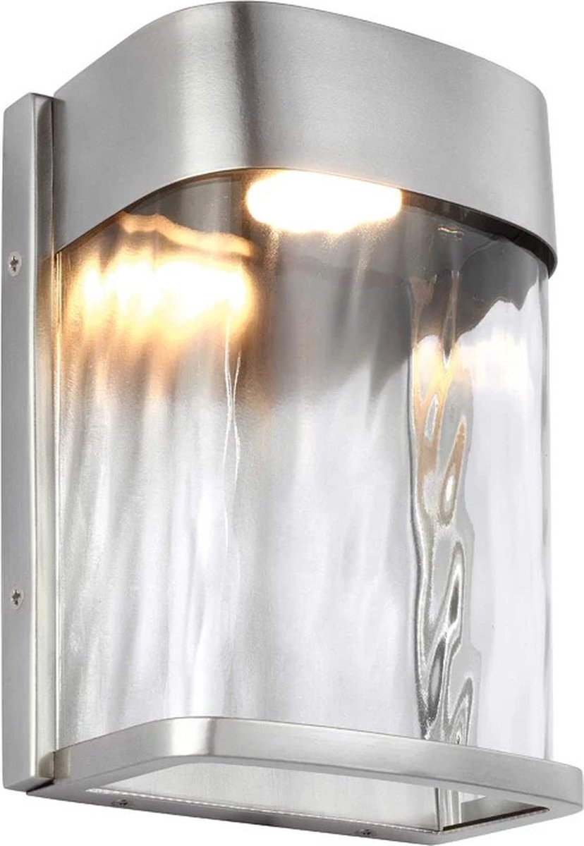 Feiss LED Wand Buitenlamp Bennie | 14W 2700K 1000Lm 27 | IP44 | Painted Brushed Steel