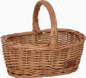 UNUS® Panier à provisions pour enfants, panier en osier pour magasin, marron