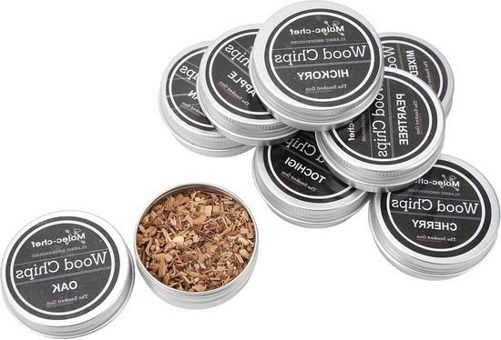 8 STKS Hout Roken Chip Cocktail Roker Kit - Gerookt Hout Chips voor ...