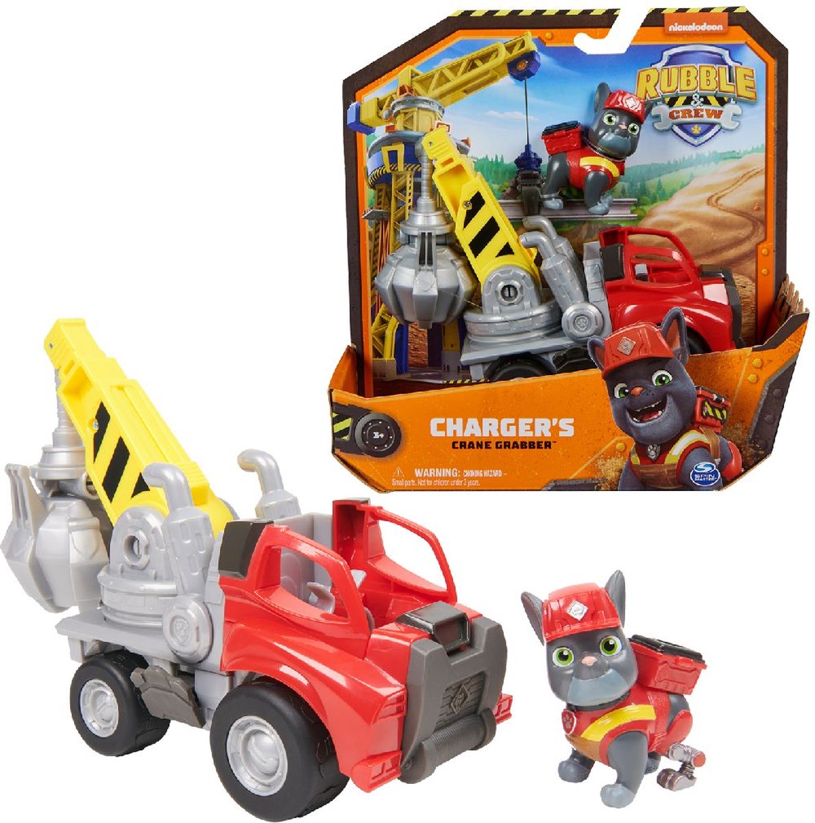 Rubble & Crew - Charger’s Kraanwagen met speelfiguur en beweegbare onderdelen - PAW Patrol speelgoed — afbeelding 21
