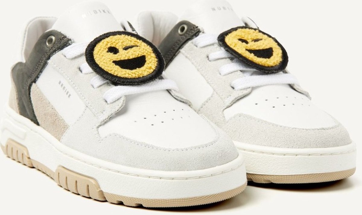 CarlijnQ NUBIKK BASKET COURT JR WHITE COMBI GREY-28(8719156541306)