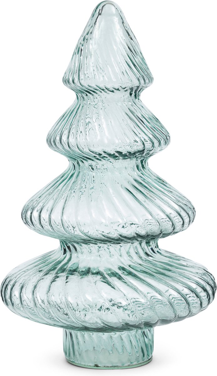 Riviera Maison Kerstdecoratie Blauw - Glacier Christmas Kerstboom Gekleurd Glas - Glas - (ØxH) 23x40