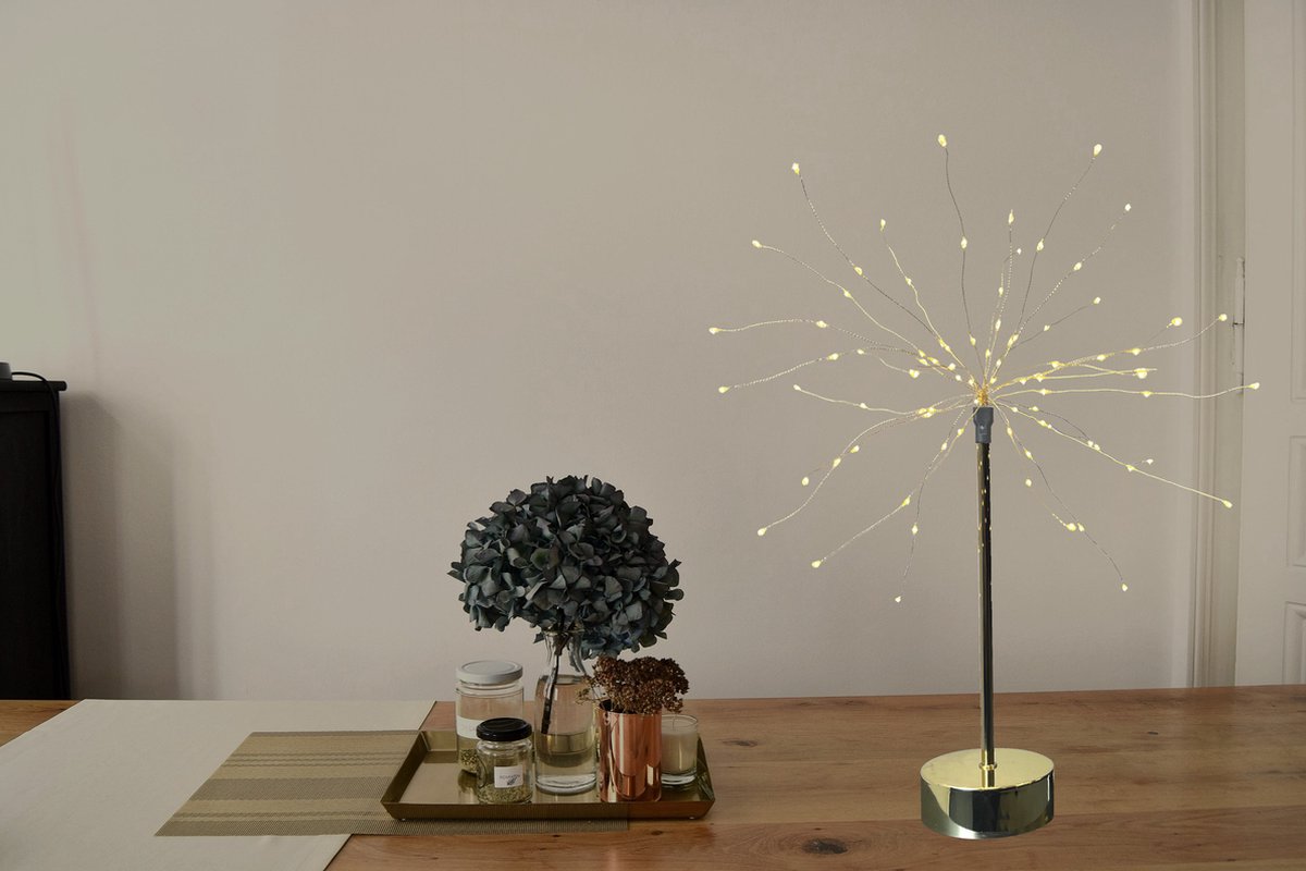 Metalen tafellamp "Anywhere" met 90 LEDs - 26x26 cm