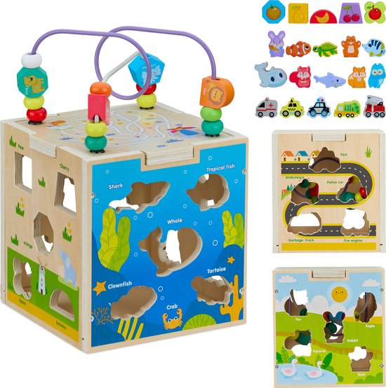 Little Dutch Houten Activiteitenkubus Little Farm FSC online kopen