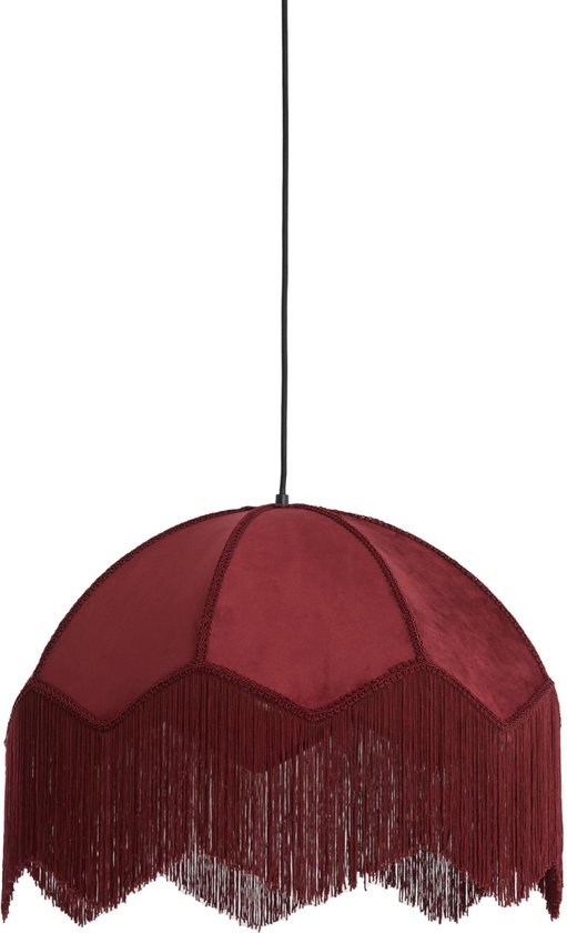 Light&living Lampe à suspension Ø60x41 cm MALACIA velours bordeaux