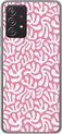 Koraal patroon, Wit, Roze