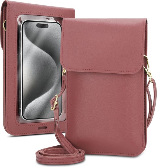 Étui pour téléphone portable compatible avec Huawei ASCEND Y300 en rose. Étui pour femme.