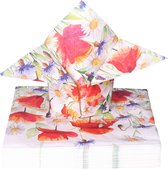 20 servetten klaprozen in de tuin, lente, zomer, tafeldecoratie 33 x 33 cm 20 servetten klaprozen in de tuin, lente, zomer, tafeldecoratie 33 x 33 cm