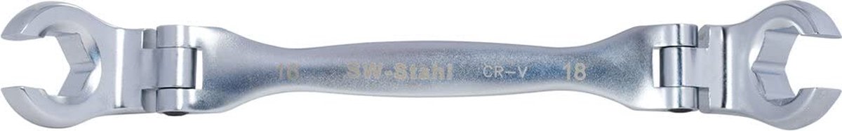 SW-Stahl 01488L-16X18 Remleidingsleutel 16x18 mm I-sleutel 16/18 I-zeskantsleutel van chroom-vanadiumstaal