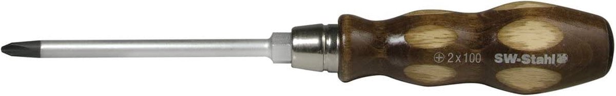 SW-Stahl 31004L schroevendraaier met kruiskop I PH4 x 200 mm I kruisschroevendraaier I schroevendraaiergereedschap I PH kruisschroevendraaier