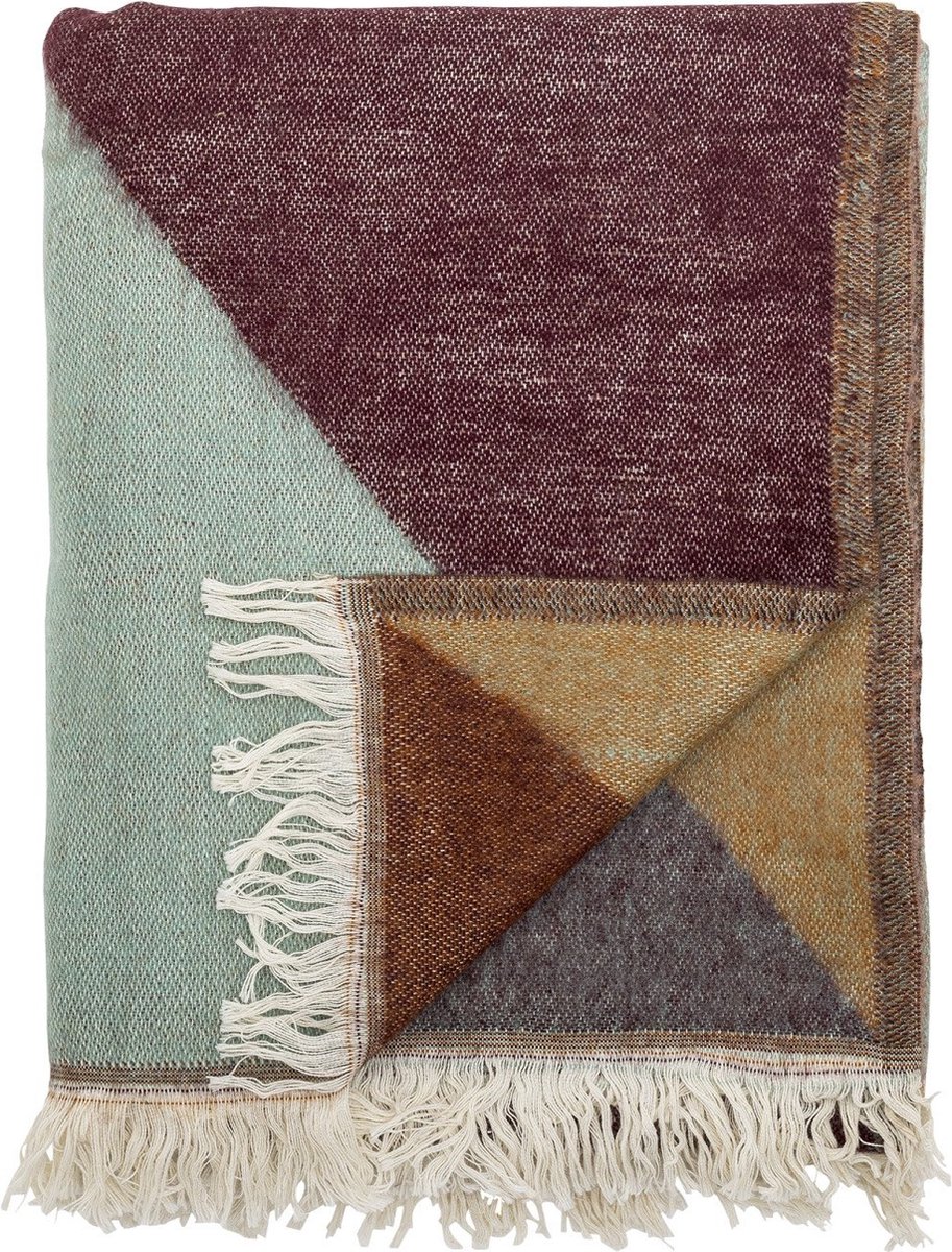 Plaid Ara rood – 125 x 0,5 x 150 cm