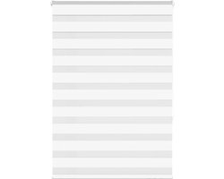 vidaXL - Zebra - rolgordijn - 100x150 - cm - stofbreedte - 95,9 - cm - polyester - wit