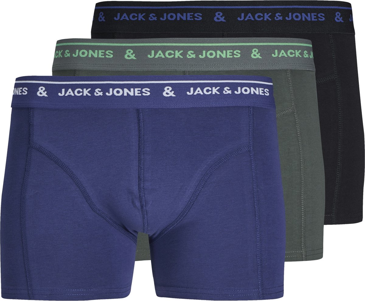 JACK&JONES - JACLAWRENCE SOLID TRUNKS 3 PACK - Heren - Onderbroeken