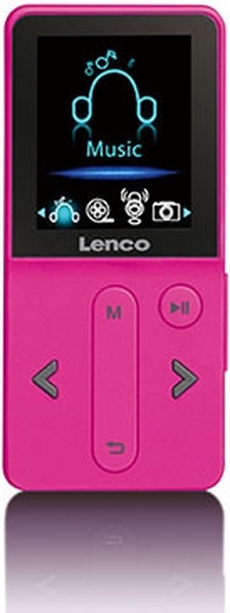 Lenco XEMIO-240 MP4 Speler 4GB Roze | bol