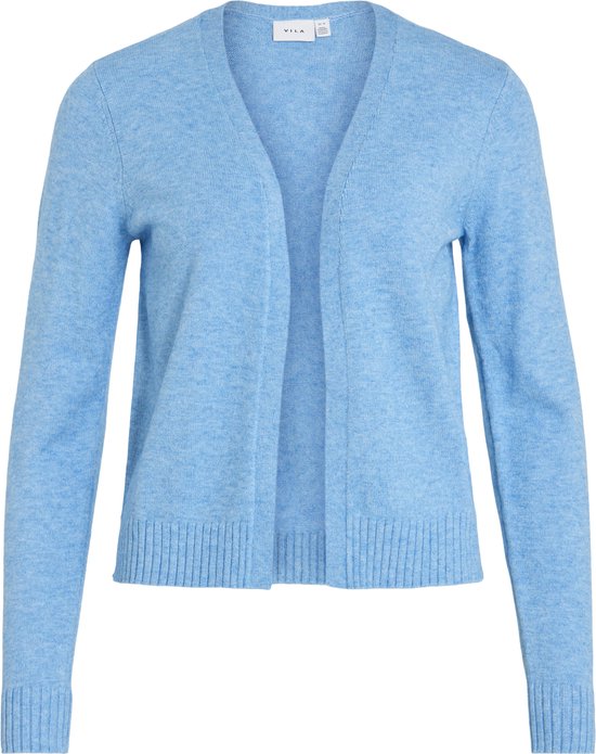 Vila Cardigan Viril Short L/s Knit Cardigan-noos 14060800 Blissful Blue/light Mela Femme Taille - L