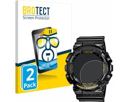 BROTECT - Screenprotector voor Casio G-Shock GA-110GB-1A - Folie Beschermfolie transparant (2 Stuks)