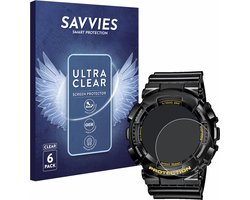 Savvies - Screenprotector voor Casio G-Shock GA-110GB-1A - Folie Beschermfolie transparant 6 Stuks