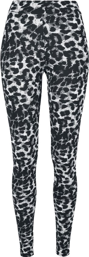 Urban Classics Legging -L- Doux AOP noirleo Zwart