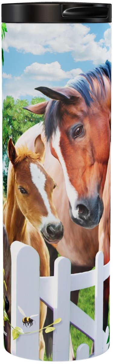 Paarden At The Garden Gate - Thermobeker 500 ml