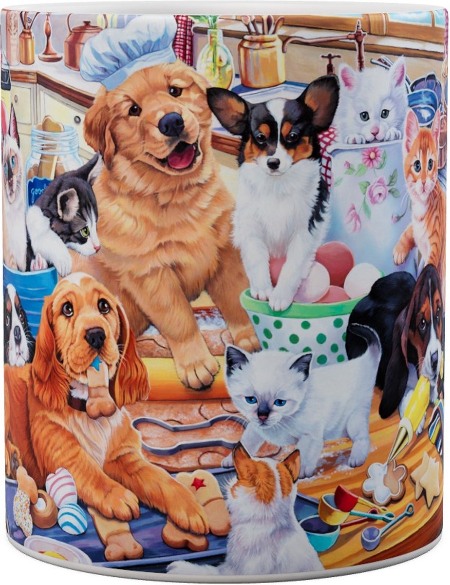 Puppies And Kittens In The Kitchen - Mok 440ml 440
