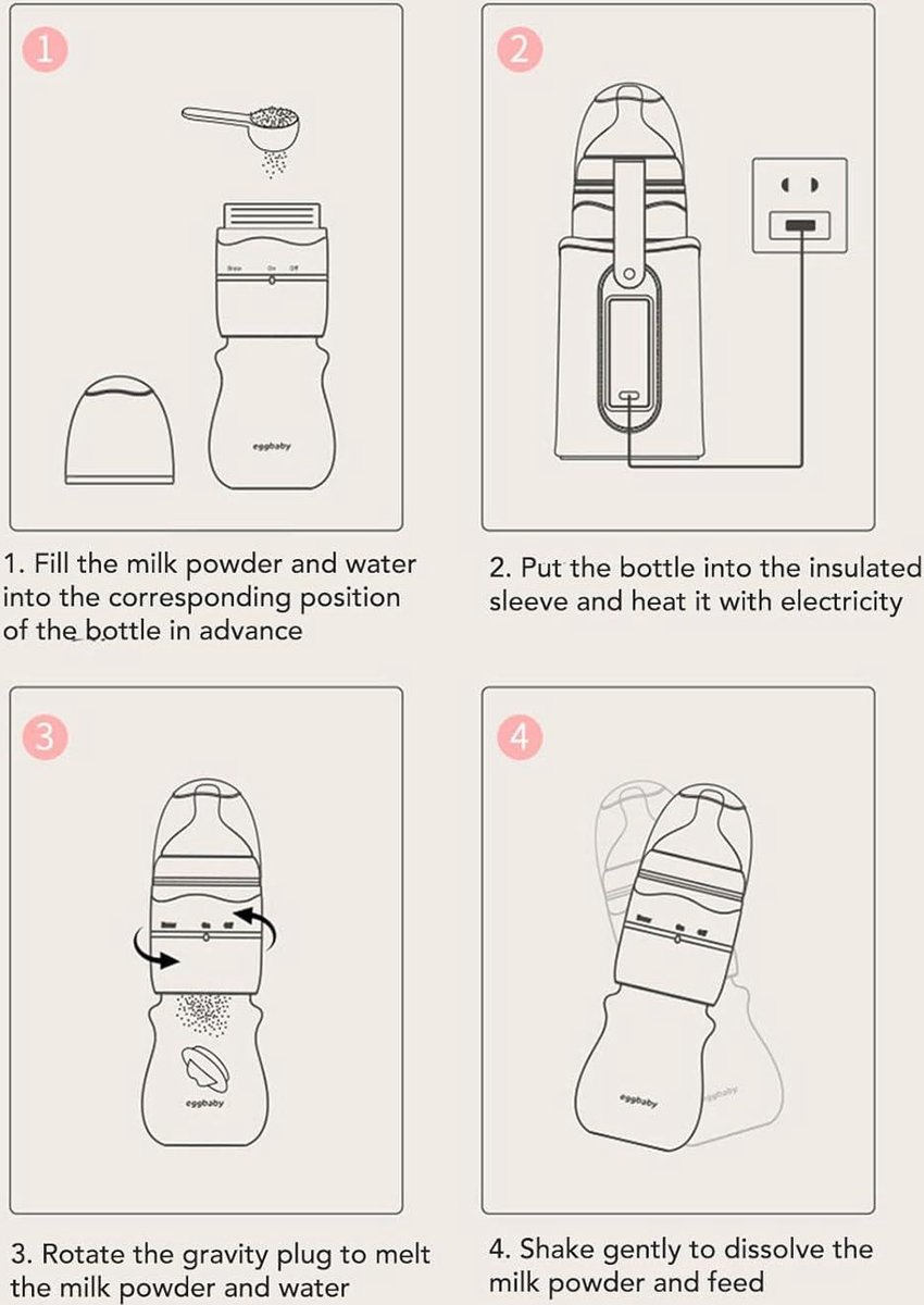 Biberon Voyage Pratique Biberon Détachable 2 En 1 à Rotation Quick - Avec Boîte De Lait En Poudre Tetine Inclinee Machine A Formule Portable Anti Fuite Bebes Tout Petits Quel Biberon Choisir Pour Bébé Biberon Voyage Pratique Biberon Détachable 2 En 1 à Rotation Quick - Avec Boîte De Lait En Poudre Tetine Inclinee Machine A Formule Portable Anti Fuite Bebes Tout Petits Quel Biberon Choisir Pour Bébé