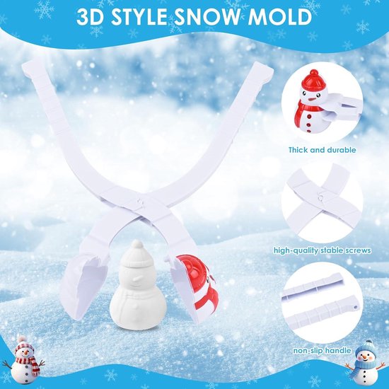 Machine pour boules de neige - PROSPERPLAST - Snowballee 2 - Dimensions 35x15x8 cm - Couleur bleu - Jeux - Jouets