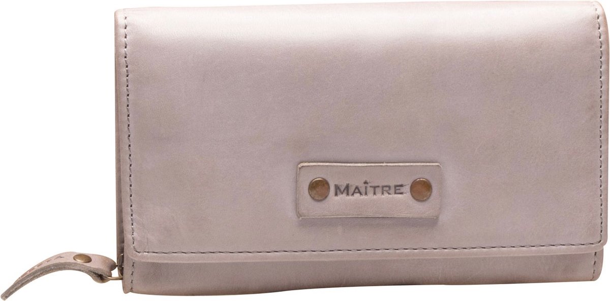 Maître Leren Portemonnee Steinbach Dilara Purse Lightgrey Grijs