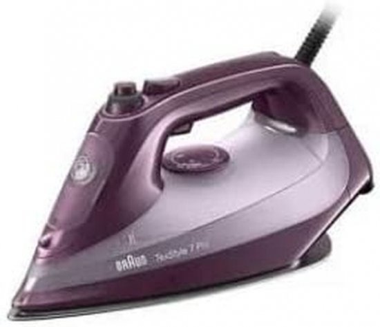 Braun TexStyle 7 Pro SI7181VI - Stoomstrijkijzer - EloxalPlus-zoolplaat - Anti-kalk systeem - 2900 W - Paars