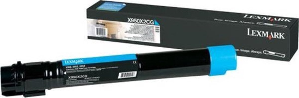 Lexmark X950X2CG - Tonercartridge Cyaan - Hoge capaciteit