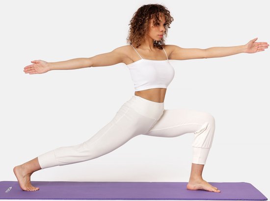 Bellivalini Dames Yogabroek - Sport - Vrijetijdsbroek - Lang - Viscose - Sportbroek - BLV-BLV50-283-YP - Ecru - L van Bellivalini — afbeelding 4