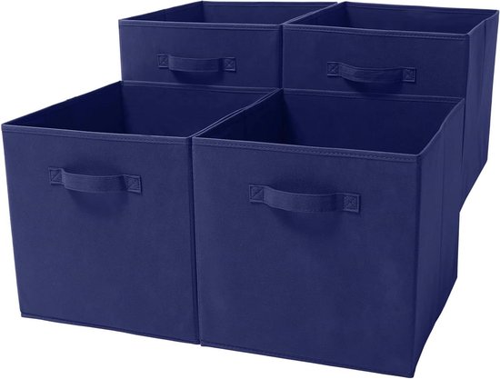 Opbergdozen voor kinderen, set van 4, doe-het-zelf schuimstickers, speelkist