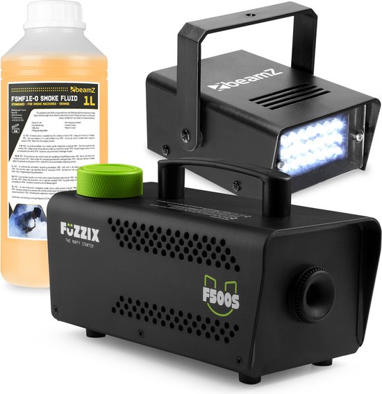 BeamZ LED stroboscoop + S500 rookmachine–500W