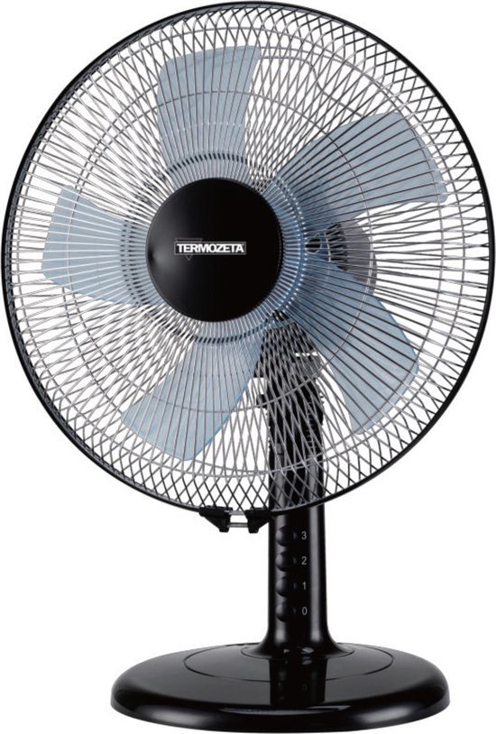 Tafelventilator Termozeta Airzeta 30 compact met 3 snelheden en verstelbare kop voor krachtige luchtstroom