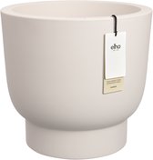 Elho Amber Grail 40 - Pot de Fleur - Interieur & Extérieur - Plastique 100% Recyclé - Ø 38 x H 36 cm - Blanc lin