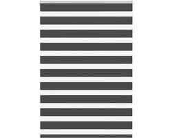 vidaXL - Zebra - rolgordijn - 100x150 - cm - stofbreedte - 95,9 - cm - zwart