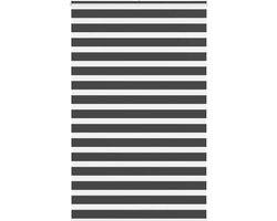 vidaXL - Zebra - rolgordijn - 140x200 - cm - stofbreedte - 135,9 - cm - zwart