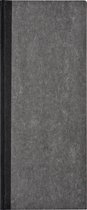 Winkelboek smalfolio 192blz gelinieerd grijs gewolkt