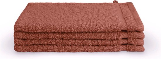 Byrklund washandjes 12 stuks - Hotelkwaliteit - 16x21 - Terra