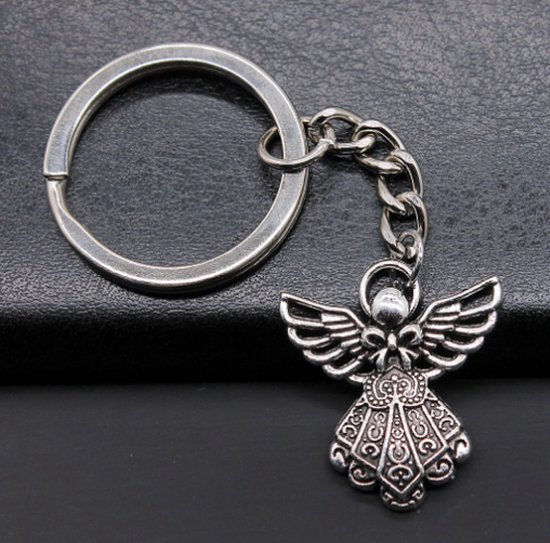 Knaak Porte-clés Ange Gardien - Argent - Astuce cadeau - Cadeau - Engel - 1 pièce