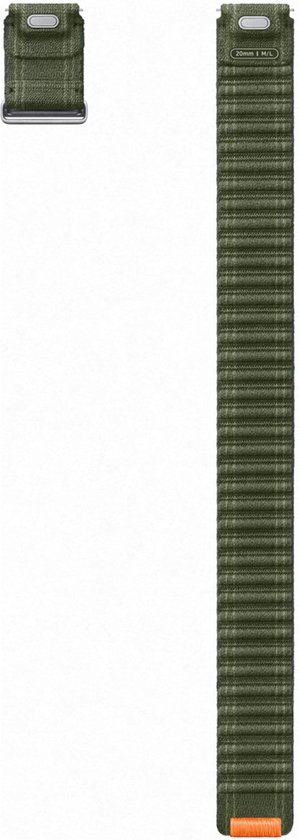 Samsung Galaxy Watch7 Smartwatchbandje - Fabric Band - Maat (M/L) - Kaki Groen
