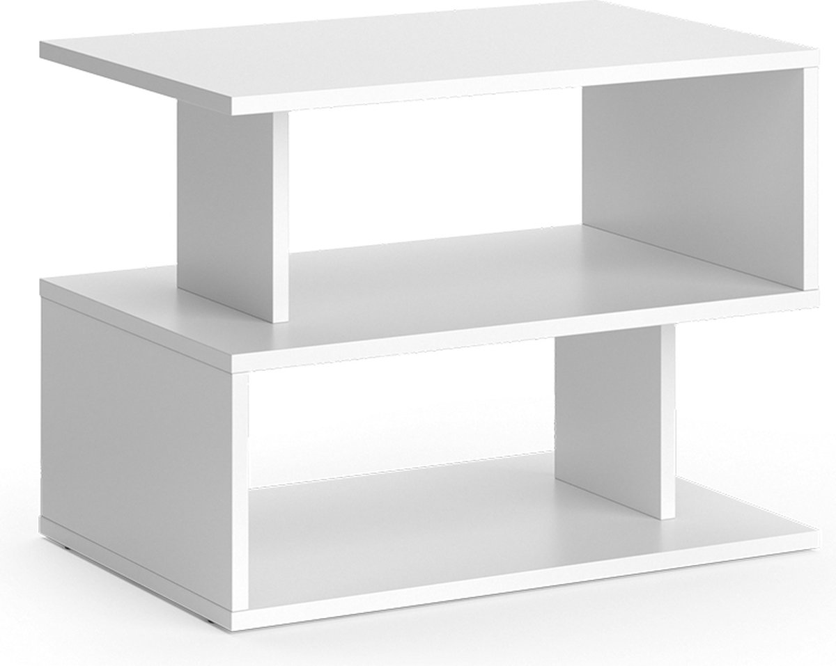 Vicco Shelby Salontafel – 59 x 39 cm Wit
