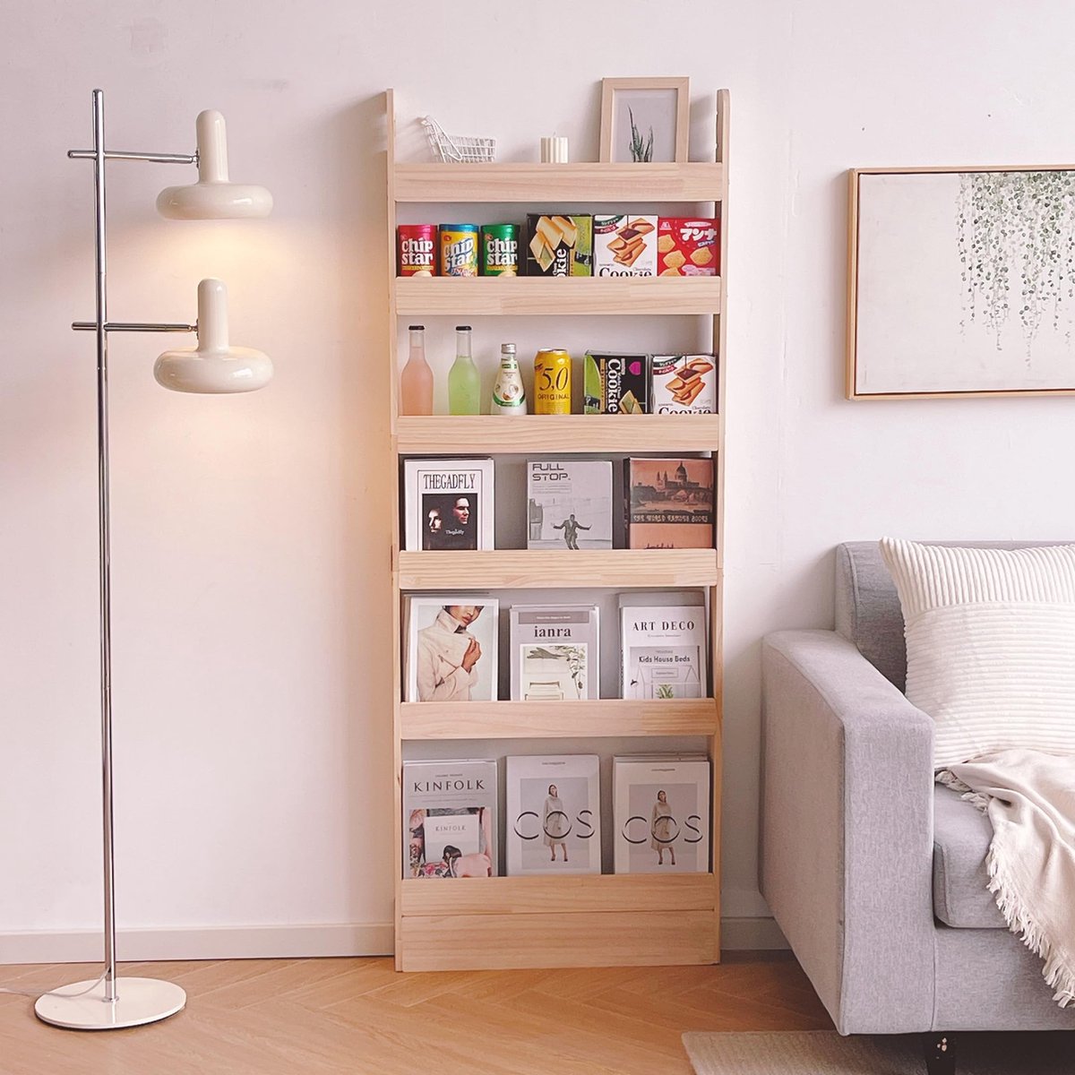 La'Moussawi ® Houten Boekenkast en Organizer voor Boeken, Speelgoed en Meer met Ruimtebesparend Ontwerp