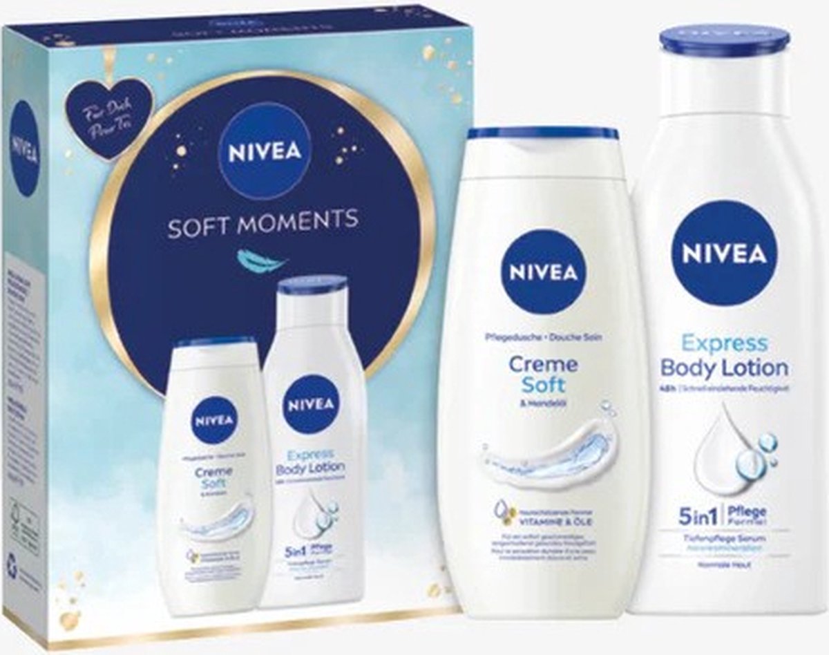 Goedkoopste Nivea Soft Moments Geschenkset 2-delig