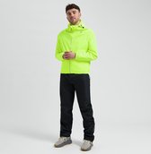 Rogelli Commuter Core Regenpak Dames en Heren - Waterdicht - Regenjas en Regenbroek - Geel Zwart - Maat S