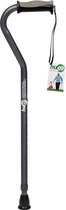 Hugo® Wandelstok met Offset handvat - grijs - Hugo