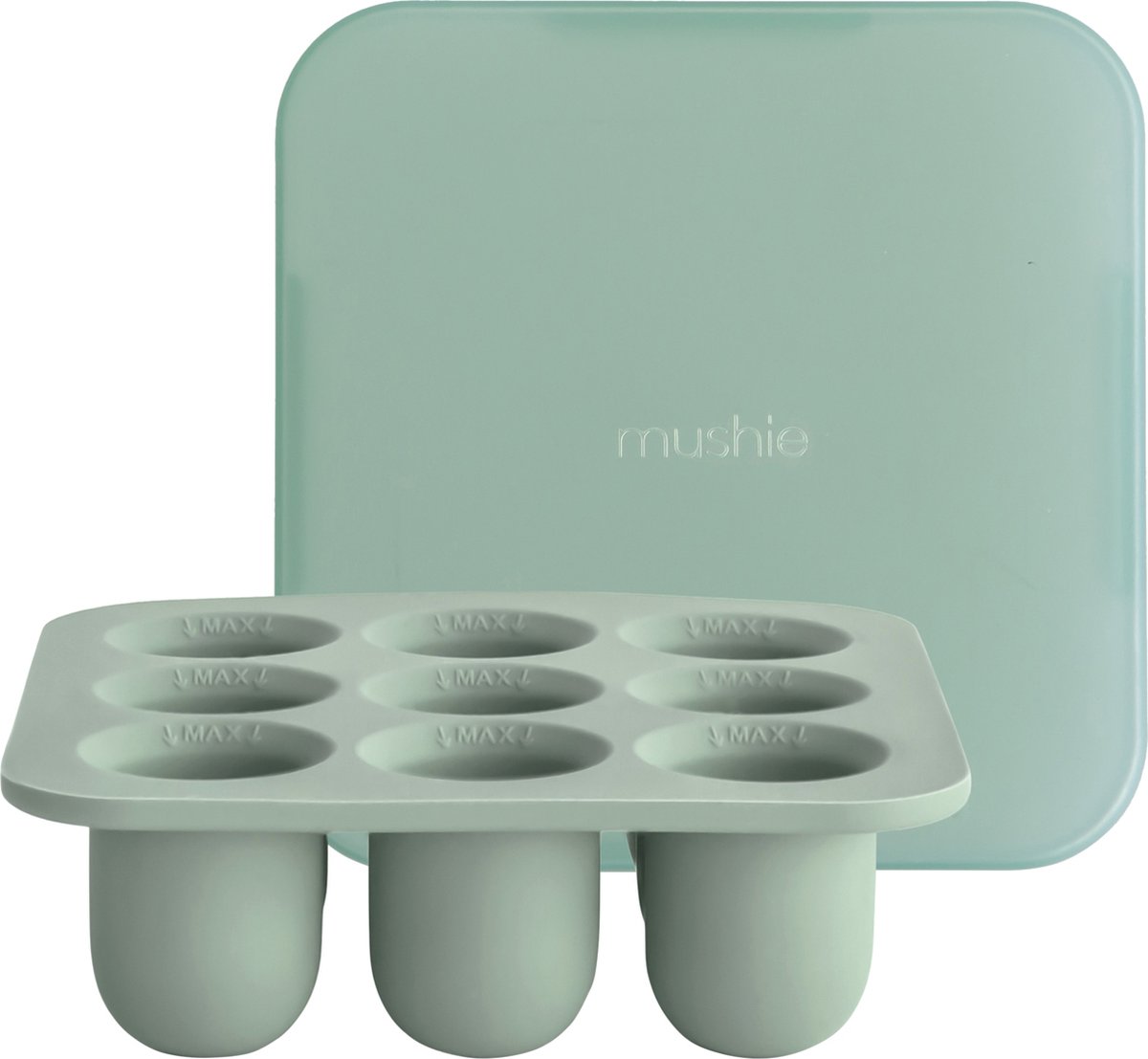 Goedkoopste Mushie Fresh Food Diepvries Tray - Cambridge Blue