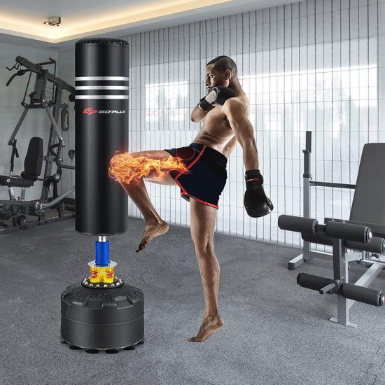 COSTWAY 10 kg bokszakset met 8 oz bokshandschoenen en springtouw, bokszak voor kinderen en volwassenen, bokszak incl. plafondhaak voor montage voor MMA, kickboksen, Muay Thai, taekwondo COSTWAY 10 kg bokszakset met 8 oz bokshandschoenen en springtouw, bokszak voor kinderen en volwassenen, bokszak incl. plafondhaak voor montage voor MMA, kickboksen, Muay Thai, taekwondo