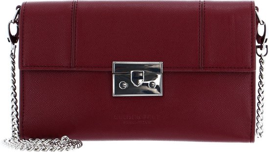 SEIDENFELT MANUFAKTUR Pochette Sac de soirée Roros Clutch Oxblood Rouge
