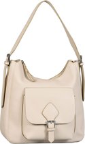 TOM TAILOR Handtas Schoudertas Milana Hobo Bag Cream White Wit Veelkleurig